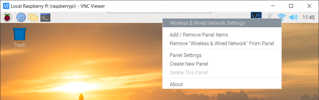 Figure 2: Select Wireless & Wired Network Settings